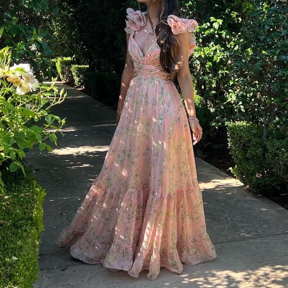 Mac Duggal Dress Ruffle tiered